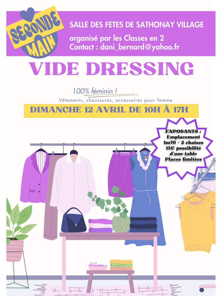 Vide dressing 100% féminin à Sathonay-Village