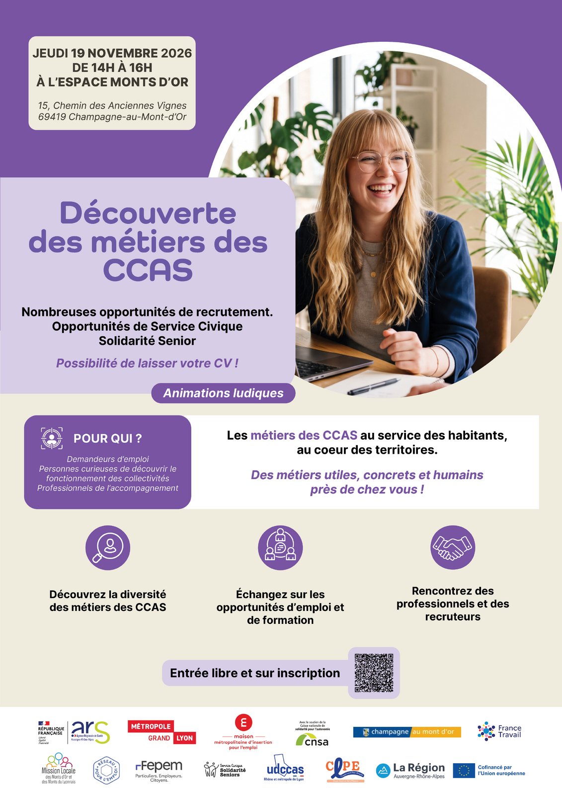 Découvrez les Métiers des CCAS.