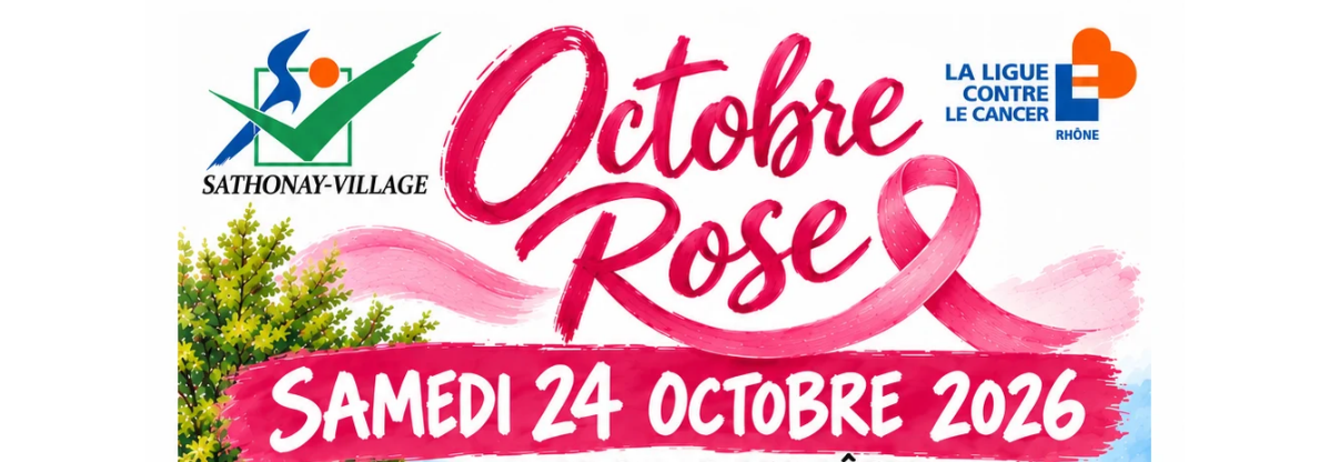 Octobre Rose à Sathonay-Village, le 24 octobre 2026.