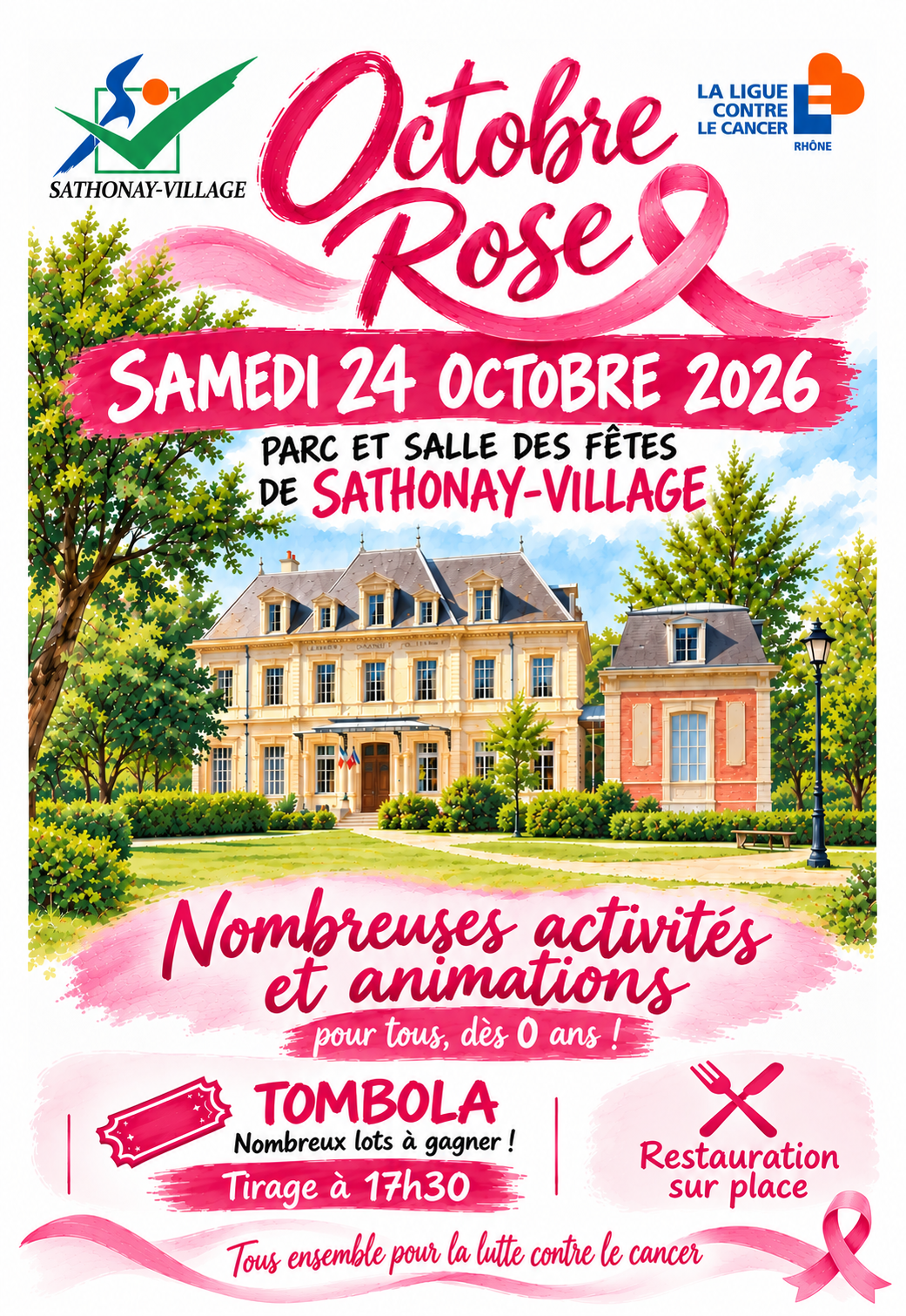 Octobre Rose à Sathonay-Village, le 24 octobre 2026.
