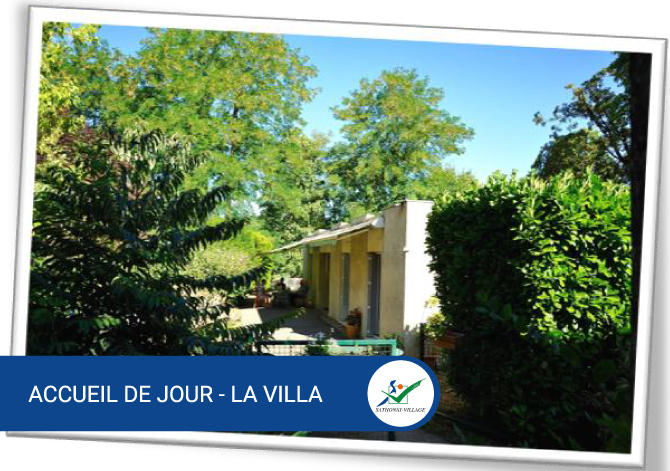 La Villa à Caluire-et-Cuire, accueil de jour pour personnes de plus de 60 ans présentant des troubles cognitifs, notamment des troubles de la mémoire.