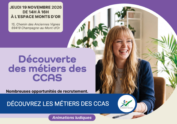 Découvrez les Métiers des CCAS.